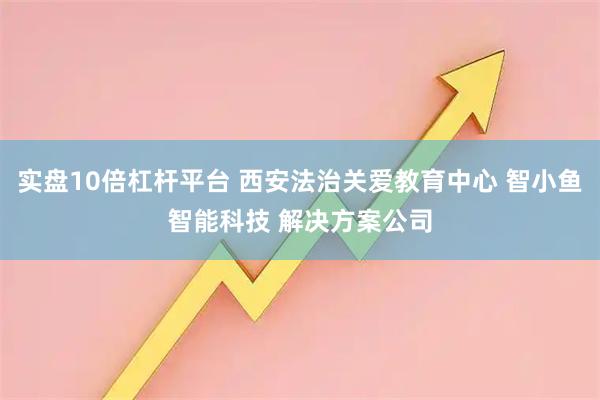 实盘10倍杠杆平台 西安法治关爱教育中心 智小鱼智能科技 解决方案公司